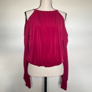 Julian Chang Cold Shoulder Longsleeve Top Medium